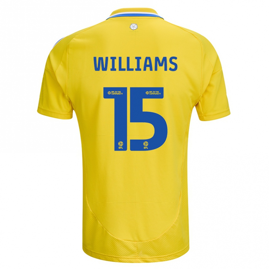 Vaikiškas Paige Williams #15 Geltona Mėlyna Išvykos Marškinėliai 2024/25 T-Shirt