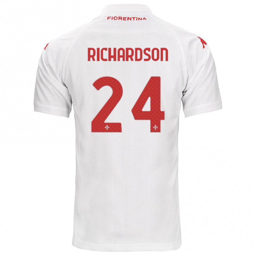 Vaikiškas Amir Richardson #24 Baltas Išvykos Marškinėliai 2024/25 T-Shirt