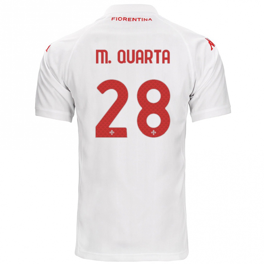 Vaikiškas Lucas Martínez Quarta #28 Baltas Išvykos Marškinėliai 2024/25 T-Shirt