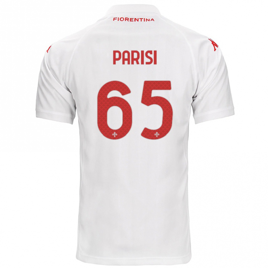 Vaikiškas Fabiano Parisi #65 Baltas Išvykos Marškinėliai 2024/25 T-Shirt