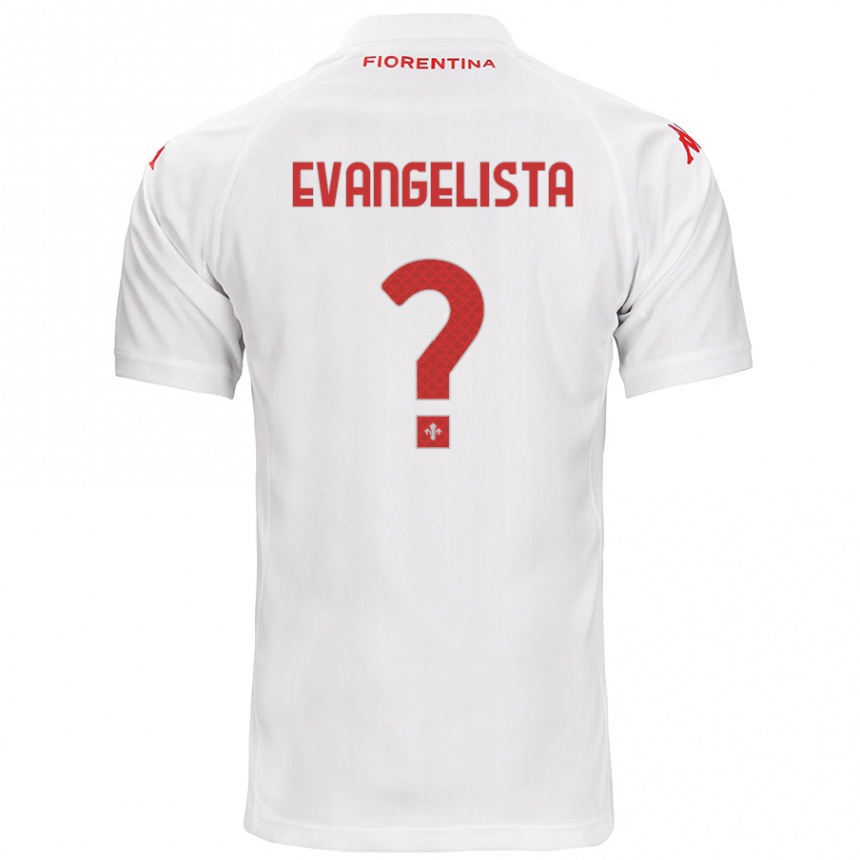 Vaikiškas Carlo Evangelista #0 Baltas Išvykos Marškinėliai 2024/25 T-Shirt