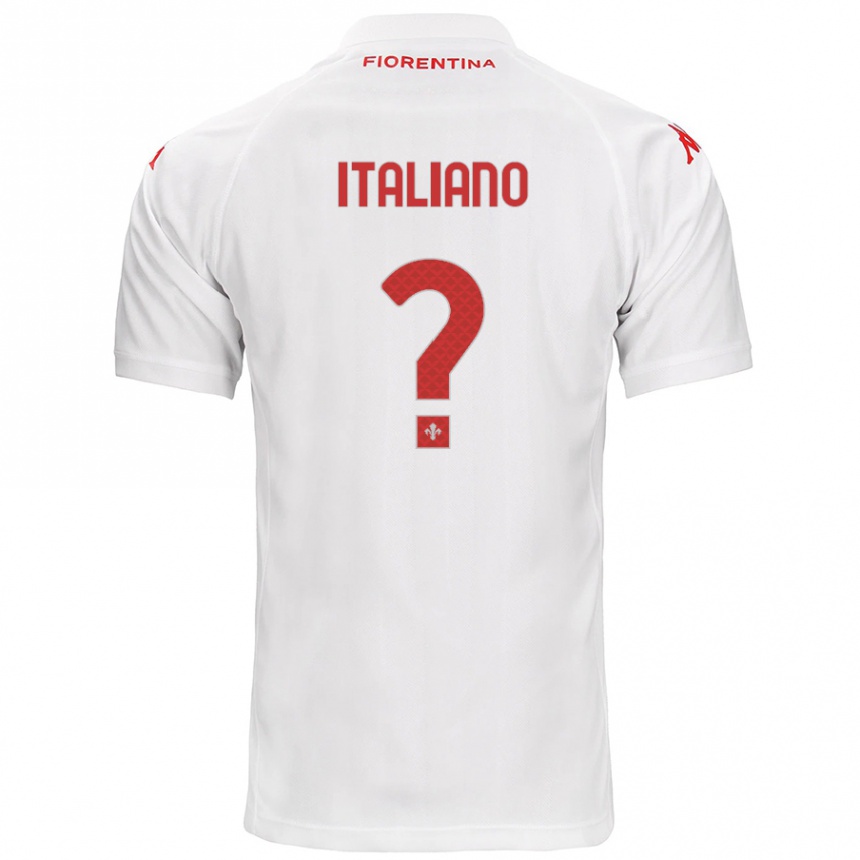 Vaikiškas Riccardo Italiano #0 Baltas Išvykos Marškinėliai 2024/25 T-Shirt