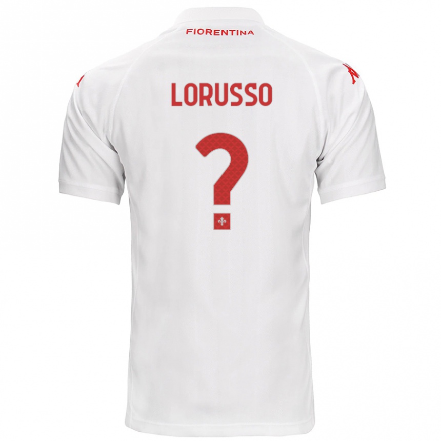 Vaikiškas Angelo Lorusso #0 Baltas Išvykos Marškinėliai 2024/25 T-Shirt