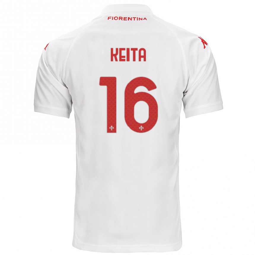 Vaikiškas Bala Keita #16 Baltas Išvykos Marškinėliai 2024/25 T-Shirt