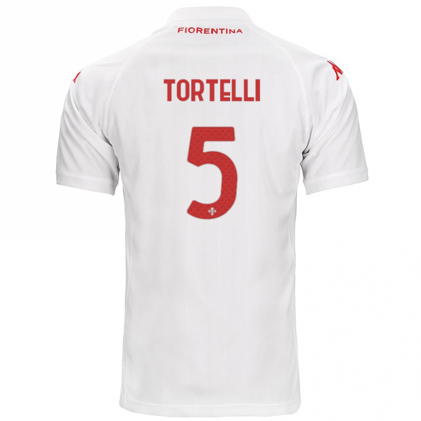 Vaikiškas Alice Tortelli #5 Baltas Išvykos Marškinėliai 2024/25 T-Shirt