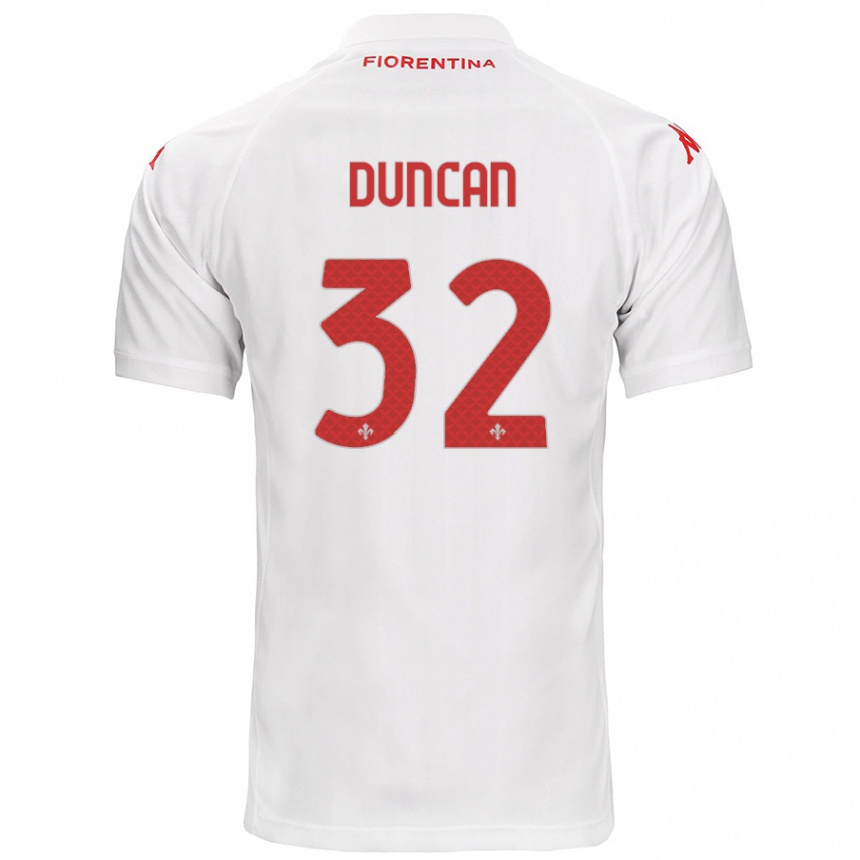 Vaikiškas Alfred Duncan #32 Baltas Išvykos Marškinėliai 2024/25 T-Shirt