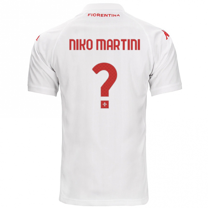 Vaikiškas Niko Martini #0 Baltas Išvykos Marškinėliai 2024/25 T-Shirt