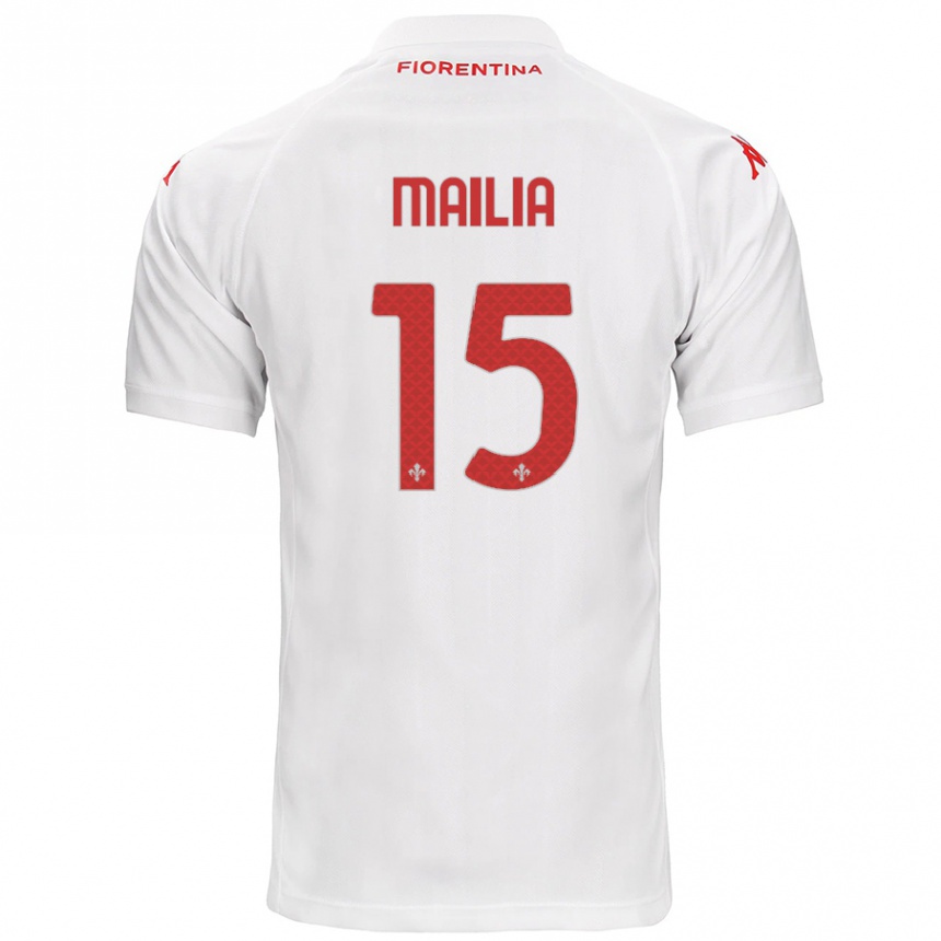 Vaikiškas Siria Mailia #15 Baltas Išvykos Marškinėliai 2024/25 T-Shirt