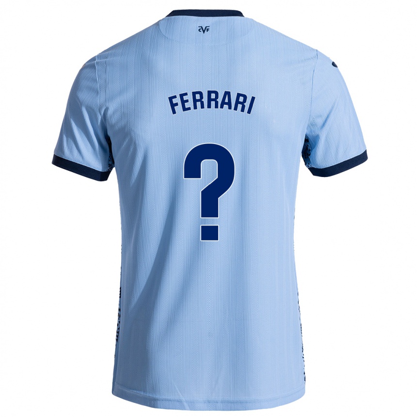 Vaikiškas Andrés Ferrari #0 Dangaus Mėlyna Išvykos Marškinėliai 2024/25 T-Shirt