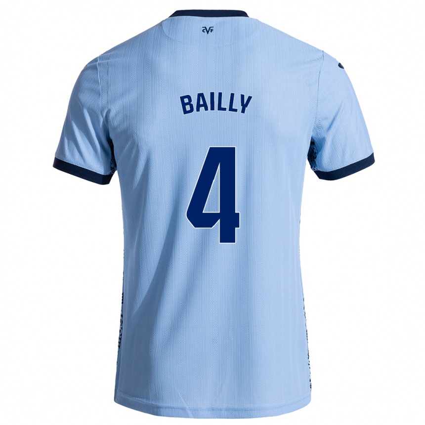 Vaikiškas Eric Bailly #4 Dangaus Mėlyna Išvykos Marškinėliai 2024/25 T-Shirt