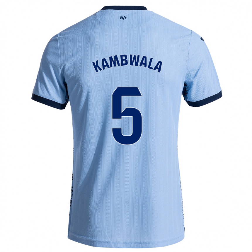 Vaikiškas Willy Kambwala #5 Dangaus Mėlyna Išvykos Marškinėliai 2024/25 T-Shirt