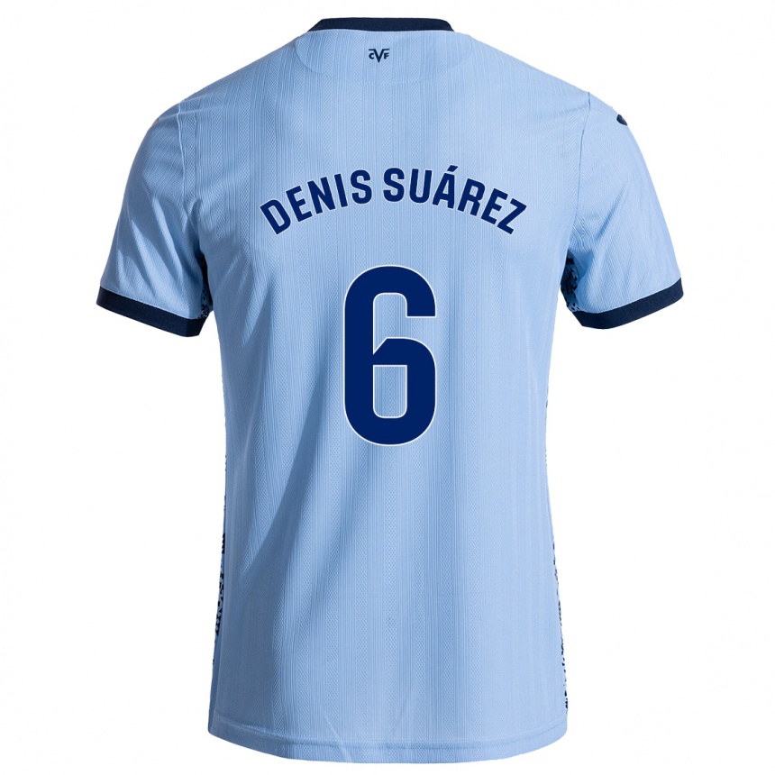 Vaikiškas Denis Suárez #6 Dangaus Mėlyna Išvykos Marškinėliai 2024/25 T-Shirt