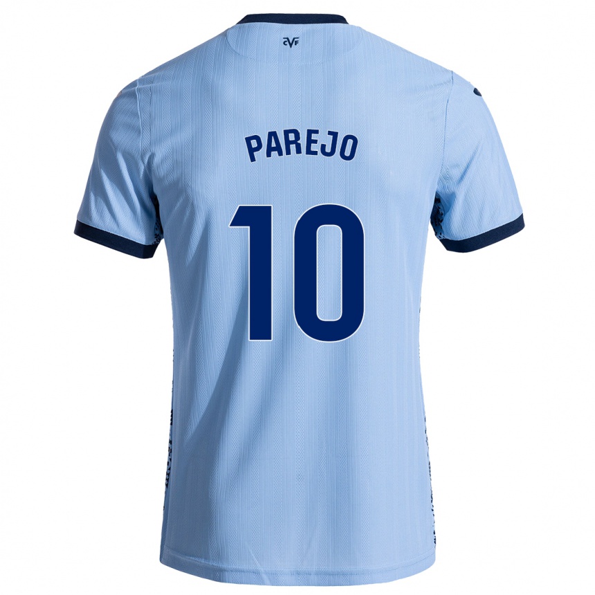 Vaikiškas Dani Parejo #10 Dangaus Mėlyna Išvykos Marškinėliai 2024/25 T-Shirt