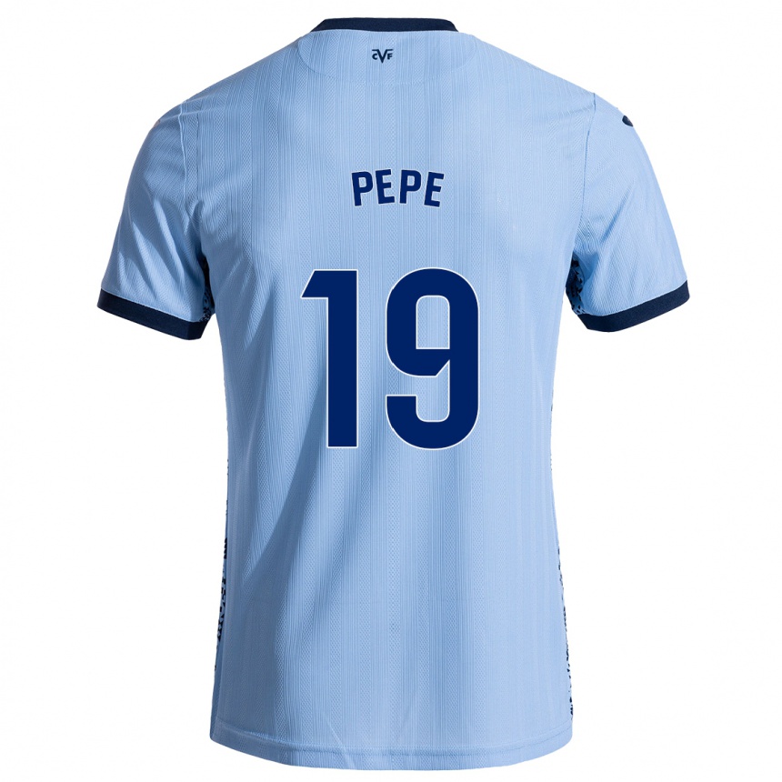 Vaikiškas Nicolas Pepe #19 Dangaus Mėlyna Išvykos Marškinėliai 2024/25 T-Shirt