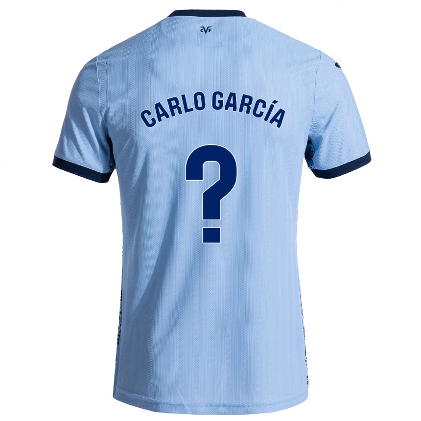 Vaikiškas Carlo García #0 Dangaus Mėlyna Išvykos Marškinėliai 2024/25 T-Shirt