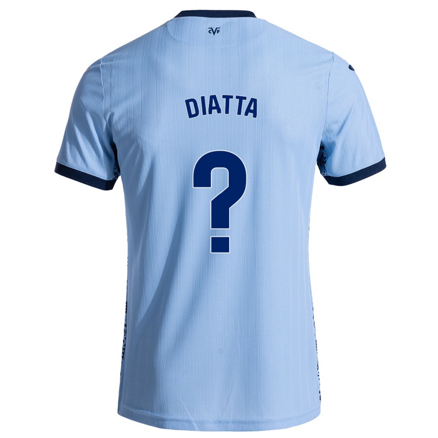 Vaikiškas Alassane Diatta #0 Dangaus Mėlyna Išvykos Marškinėliai 2024/25 T-Shirt