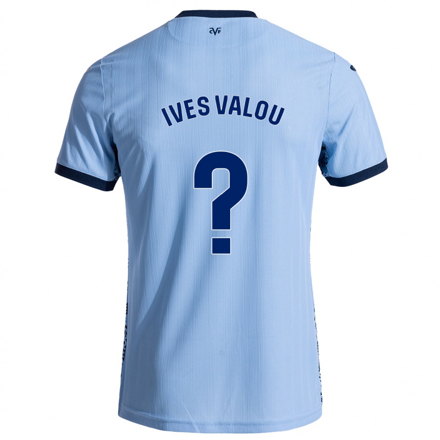 Vaikiškas Jean Ives Valou #0 Dangaus Mėlyna Išvykos Marškinėliai 2024/25 T-Shirt