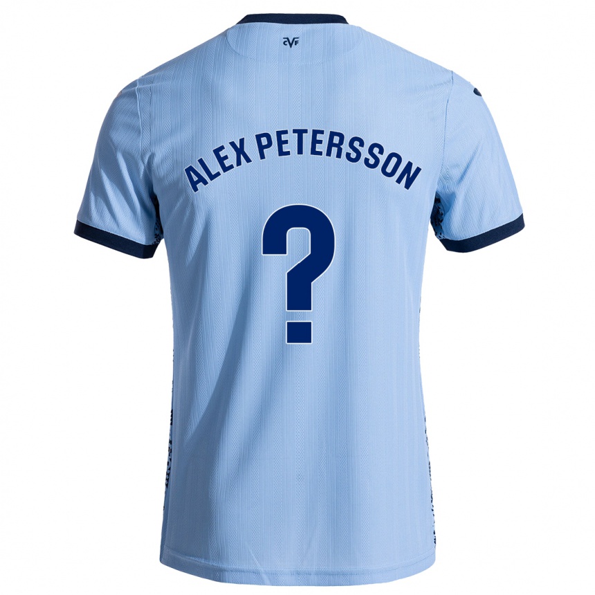 Vaikiškas Max Alex Petersson #0 Dangaus Mėlyna Išvykos Marškinėliai 2024/25 T-Shirt