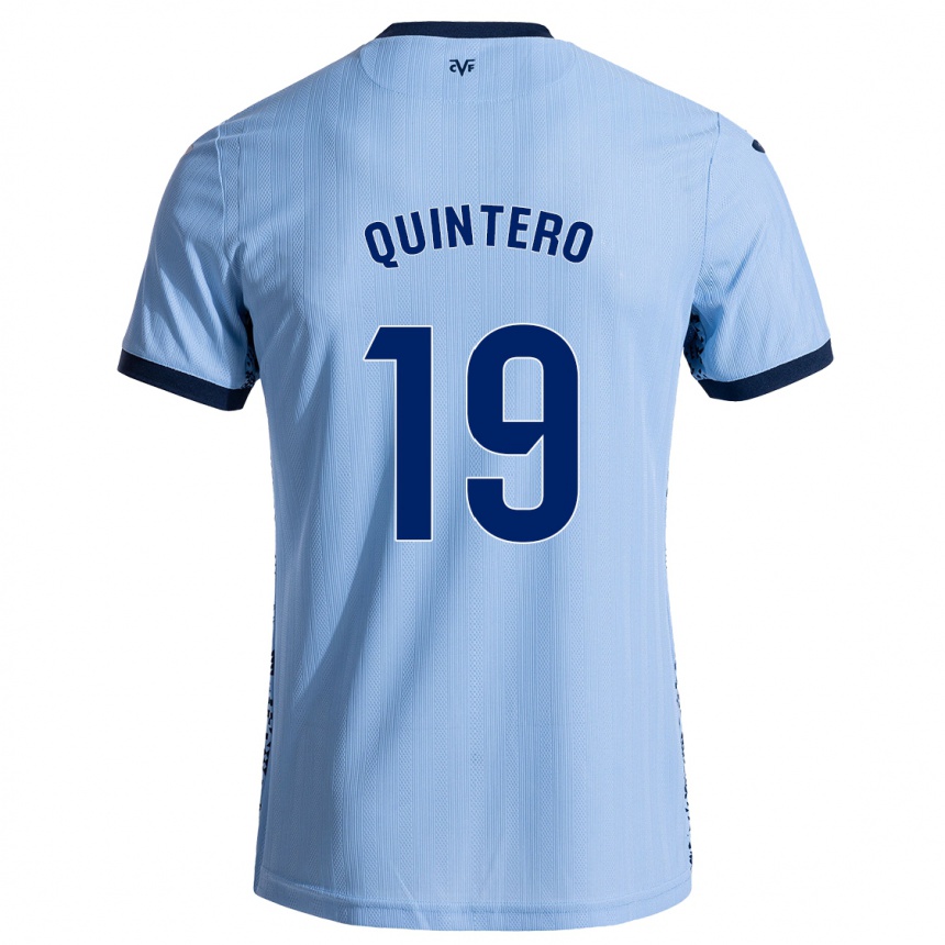 Vaikiškas Luis Quintero #19 Dangaus Mėlyna Išvykos Marškinėliai 2024/25 T-Shirt