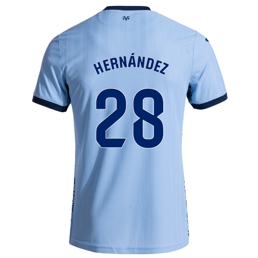 Vaikiškas Gerard Hernández #28 Dangaus Mėlyna Išvykos Marškinėliai 2024/25 T-Shirt