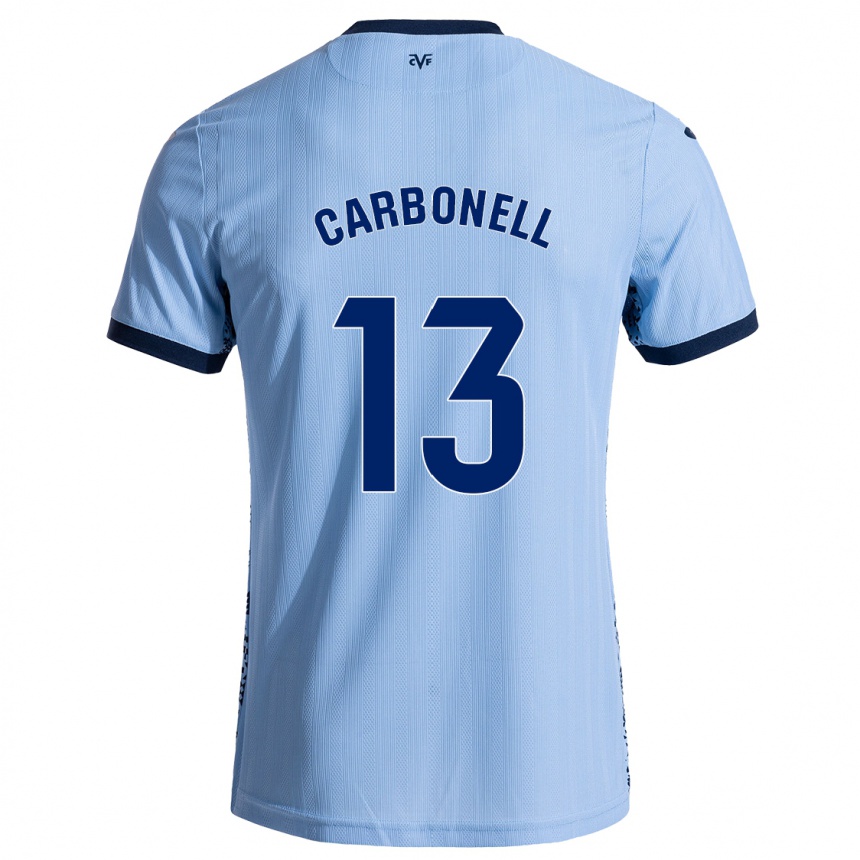 Vaikiškas Carmen Carbonell #13 Dangaus Mėlyna Išvykos Marškinėliai 2024/25 T-Shirt