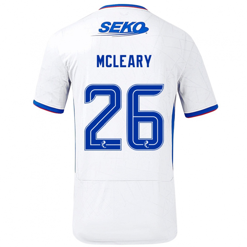 Vaikiškas Jodi Mcleary #26 Balta Mėlyna Išvykos Marškinėliai 2024/25 T-Shirt