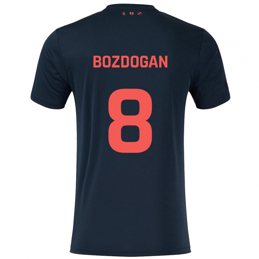 Vaikiškas Can Bozdogan #8 Juoda Raudona Išvykos Marškinėliai 2024/25 T-Shirt