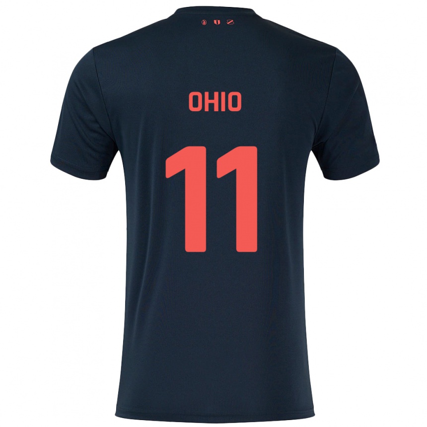 Vaikiškas Noah Ohio #11 Juoda Raudona Išvykos Marškinėliai 2024/25 T-Shirt