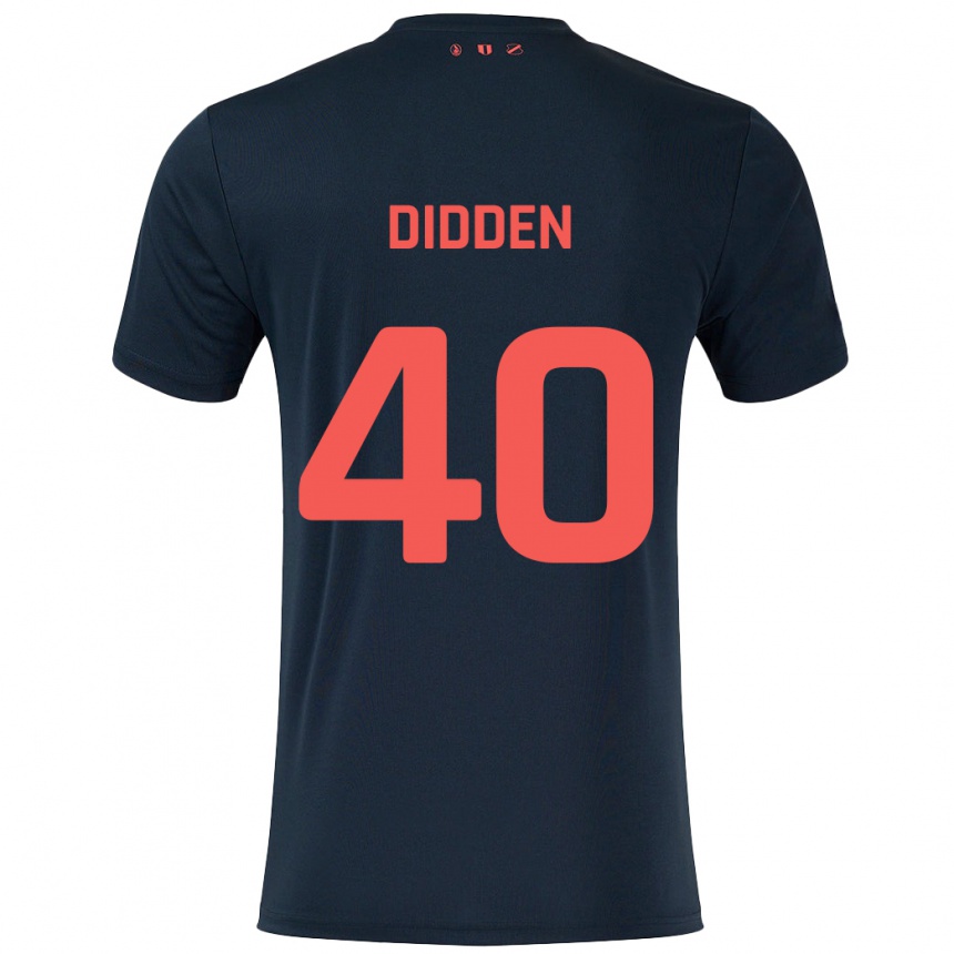 Vaikiškas Matisse Didden #40 Juoda Raudona Išvykos Marškinėliai 2024/25 T-Shirt