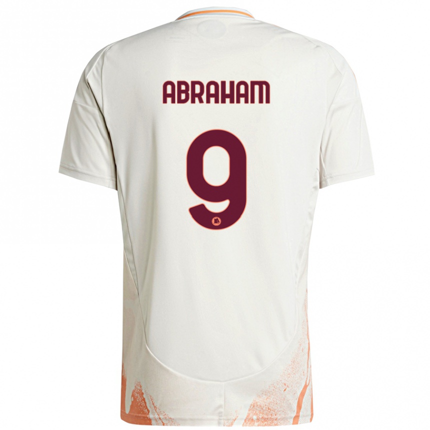 Vaikiškas Tammy Abraham #9 Kreminė Balta Oranžinė Išvykos Marškinėliai 2024/25 T-Shirt