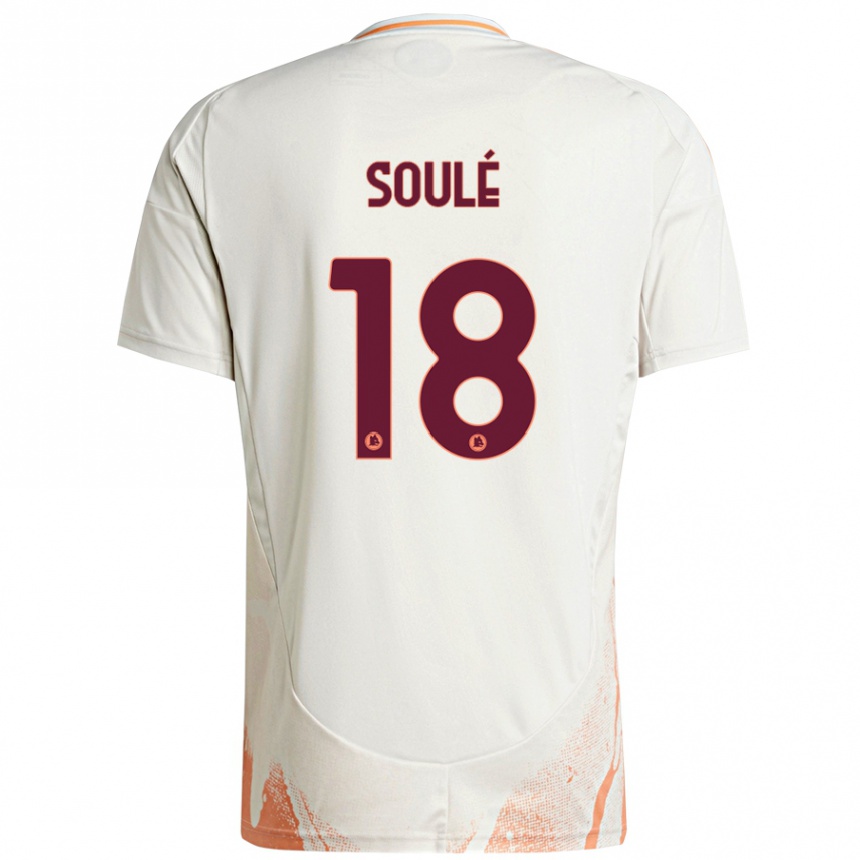 Vaikiškas Matías Soulé #18 Kreminė Balta Oranžinė Išvykos Marškinėliai 2024/25 T-Shirt