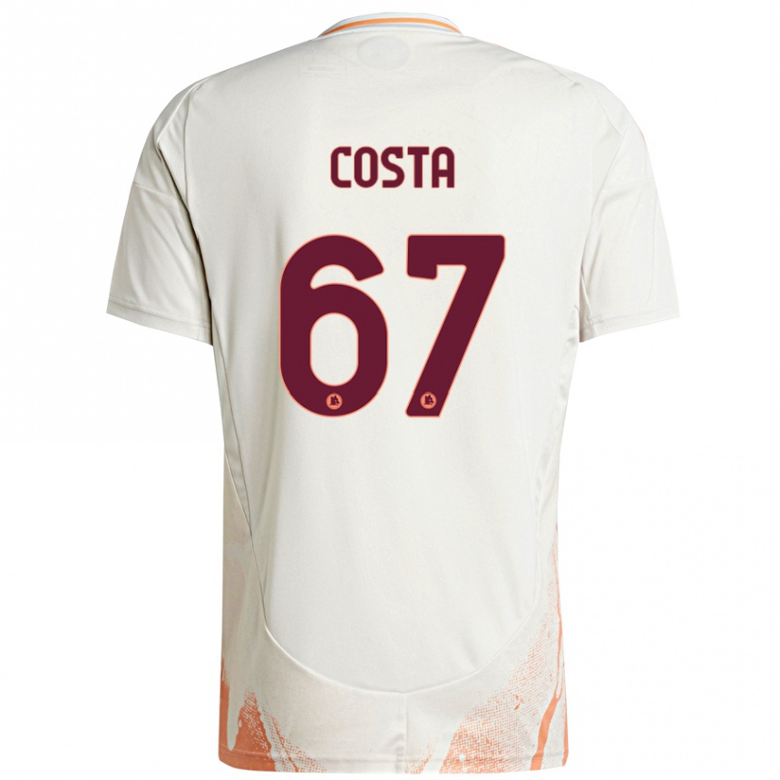 Vaikiškas João Costa #67 Kreminė Balta Oranžinė Išvykos Marškinėliai 2024/25 T-Shirt