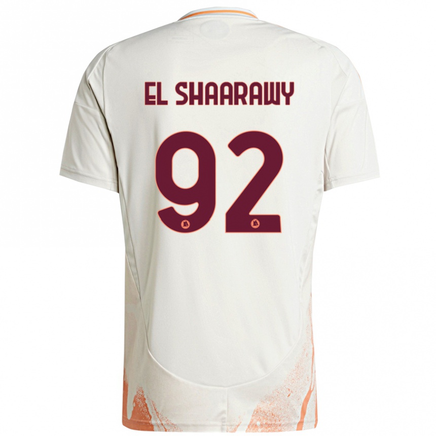 Vaikiškas Stephan El Shaarawy #92 Kreminė Balta Oranžinė Išvykos Marškinėliai 2024/25 T-Shirt