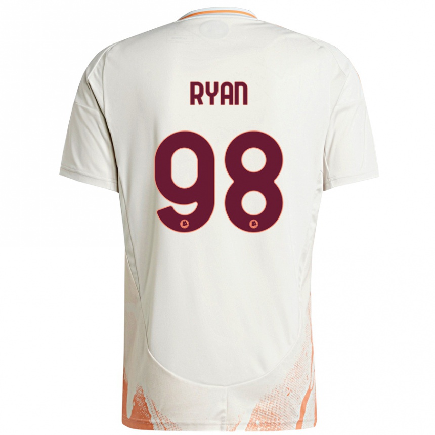 Vaikiškas Mathew Ryan #98 Kreminė Balta Oranžinė Išvykos Marškinėliai 2024/25 T-Shirt