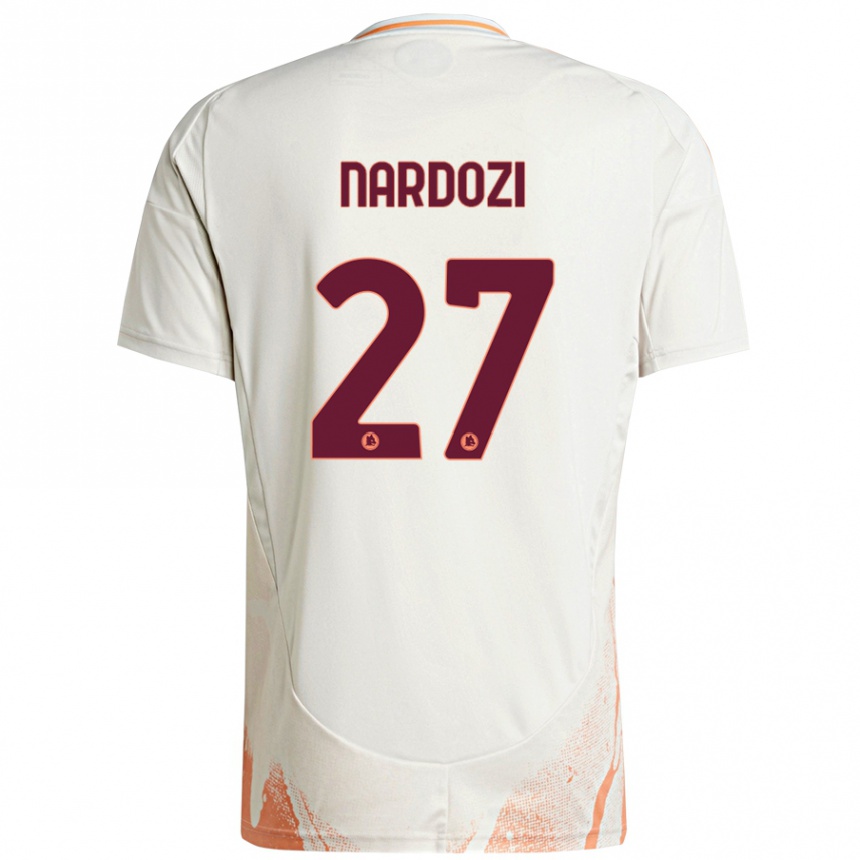 Vaikiškas Manuel Nardozi #27 Kreminė Balta Oranžinė Išvykos Marškinėliai 2024/25 T-Shirt