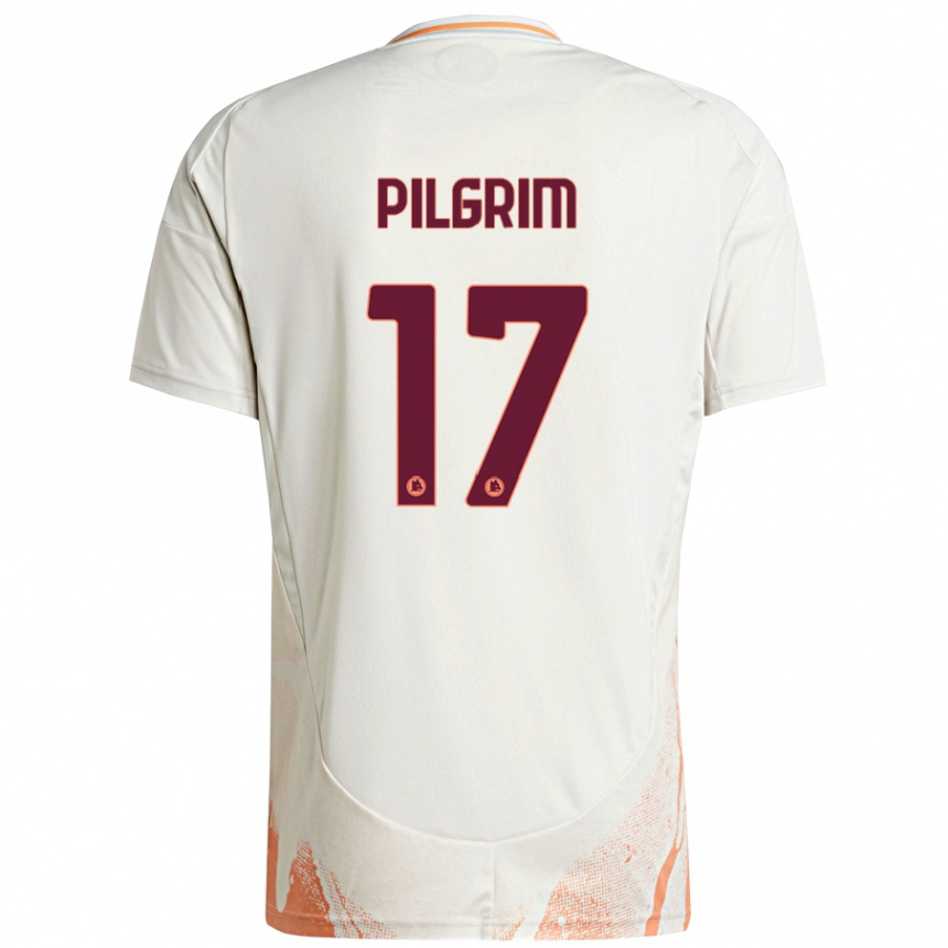 Vaikiškas Alayah Pilgrim #17 Kreminė Balta Oranžinė Išvykos Marškinėliai 2024/25 T-Shirt