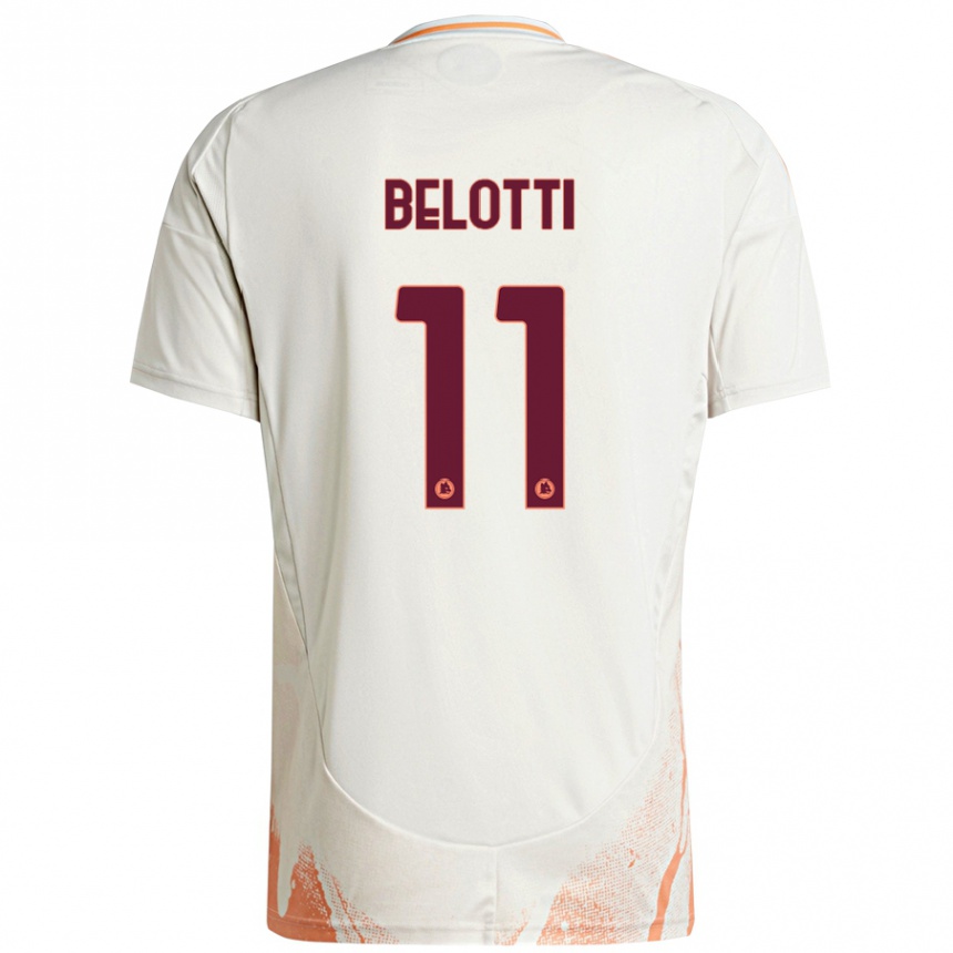 Vaikiškas Andrea Belotti #11 Kreminė Balta Oranžinė Išvykos Marškinėliai 2024/25 T-Shirt