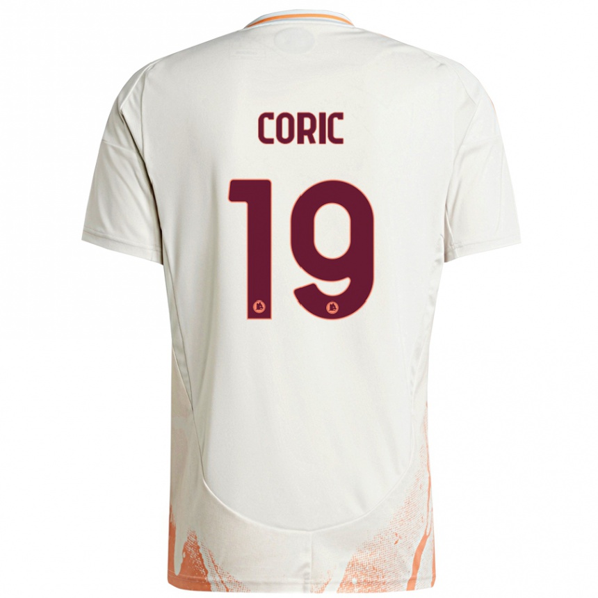 Vaikiškas Ante Coric #19 Kreminė Balta Oranžinė Išvykos Marškinėliai 2024/25 T-Shirt