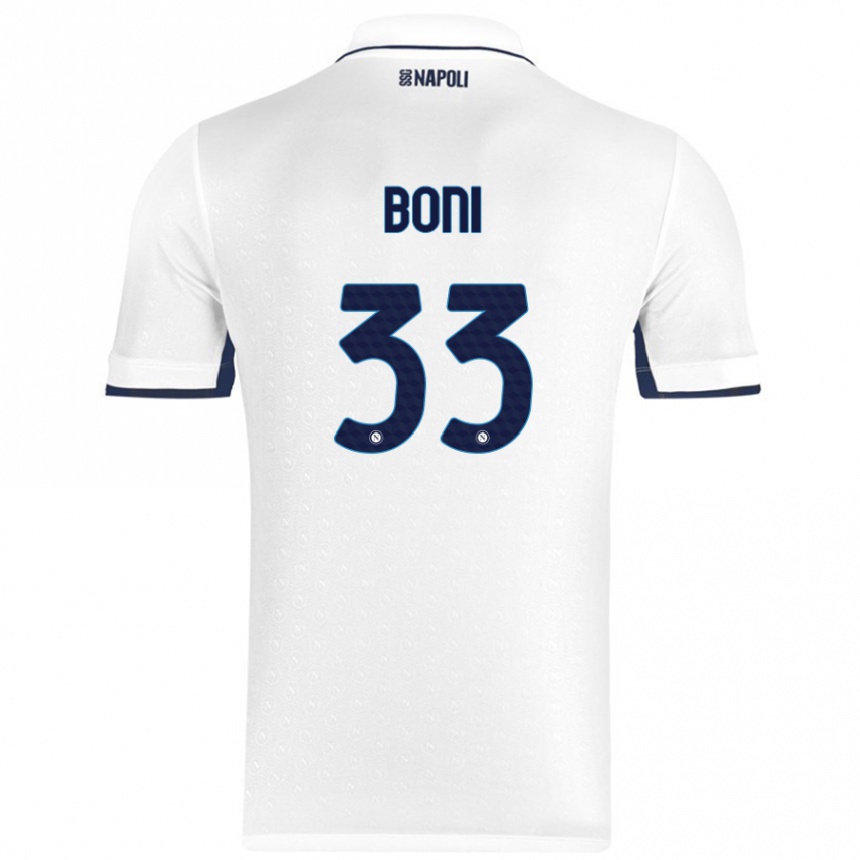 Vaikiškas Landry Boni #33 Balta Karališka Mėlyna Išvykos Marškinėliai 2024/25 T-Shirt