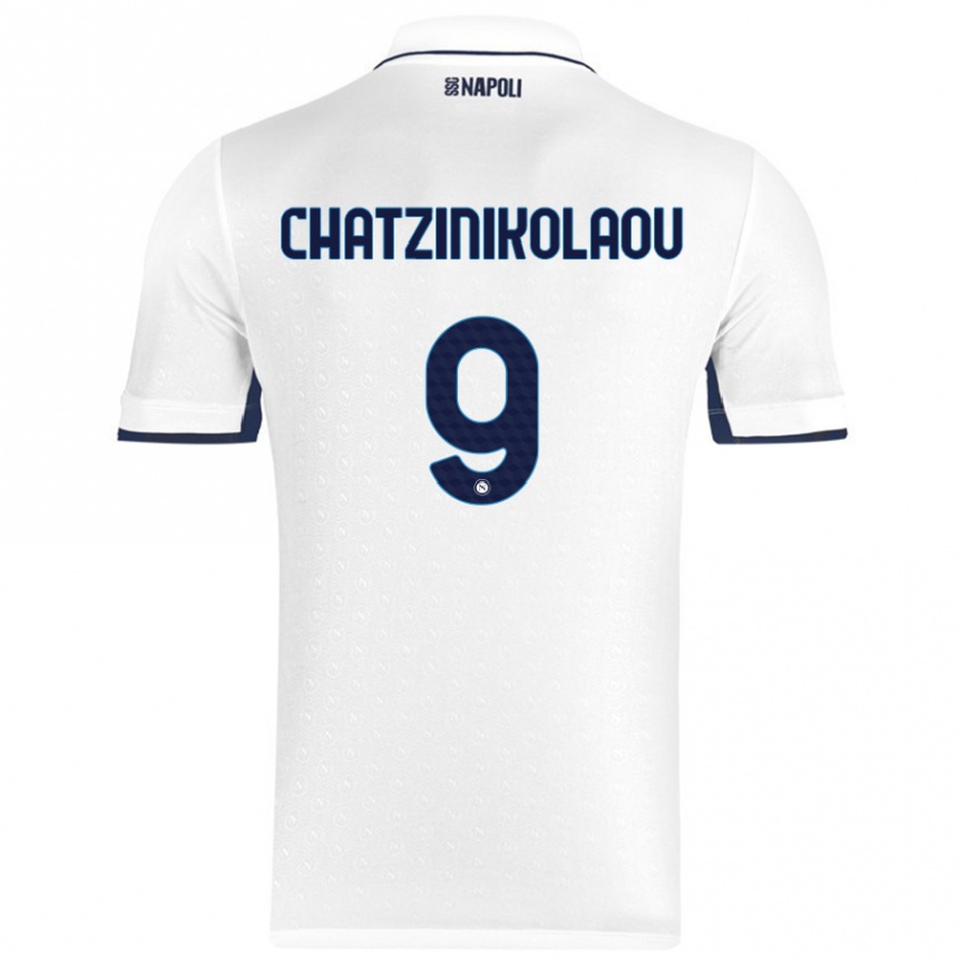 Vaikiškas Despoina Chatzinikolaou #9 Balta Karališka Mėlyna Išvykos Marškinėliai 2024/25 T-Shirt