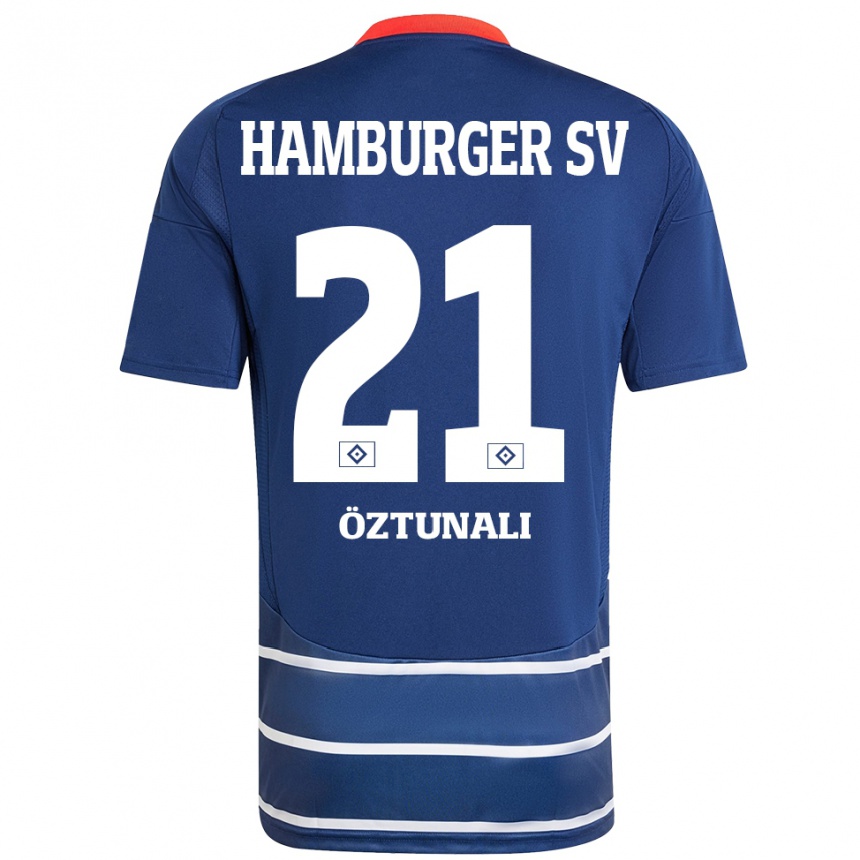 Vaikiškas Levin Öztunali #21 Tamsiai Mėlyna Išvykos Marškinėliai 2024/25 T-Shirt