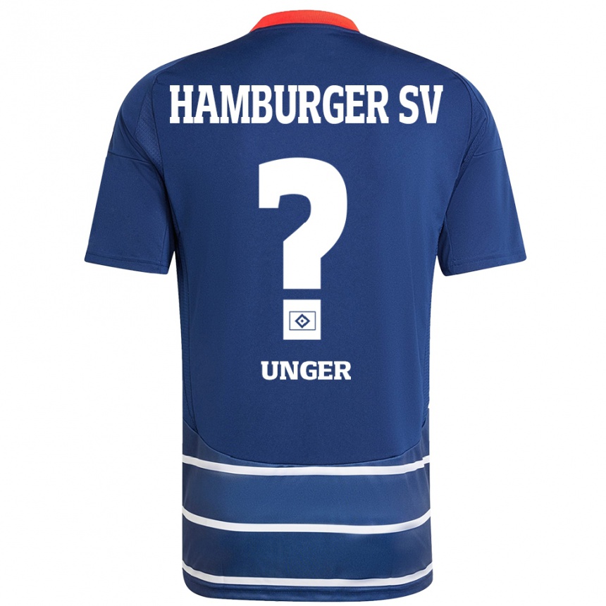 Vaikiškas Paul Luca Unger #0 Tamsiai Mėlyna Išvykos Marškinėliai 2024/25 T-Shirt