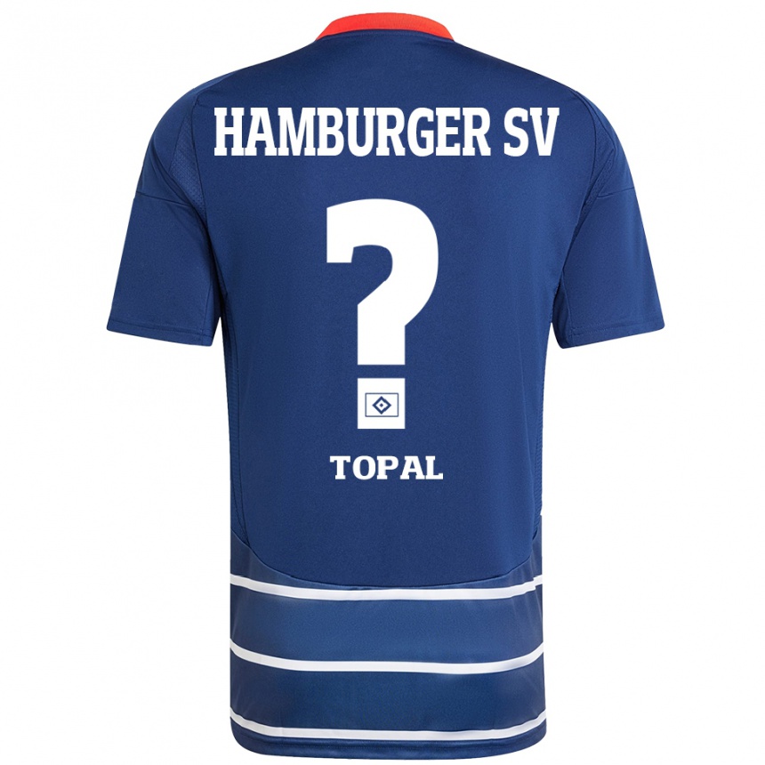 Vaikiškas Murat Topal #0 Tamsiai Mėlyna Išvykos Marškinėliai 2024/25 T-Shirt