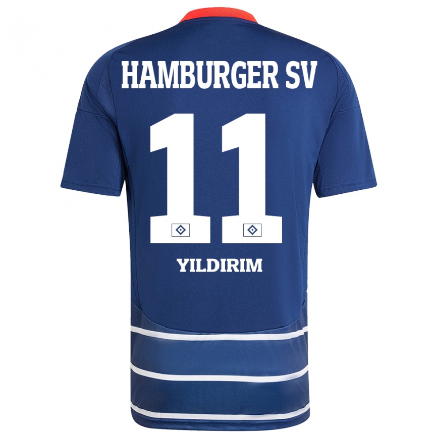 Vaikiškas Mehmet Yildirim #11 Tamsiai Mėlyna Išvykos Marškinėliai 2024/25 T-Shirt