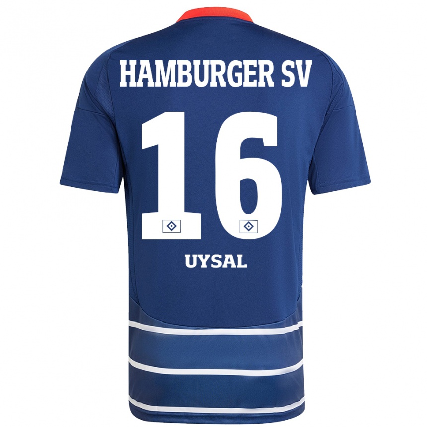 Vaikiškas Samed Uysal #16 Tamsiai Mėlyna Išvykos Marškinėliai 2024/25 T-Shirt