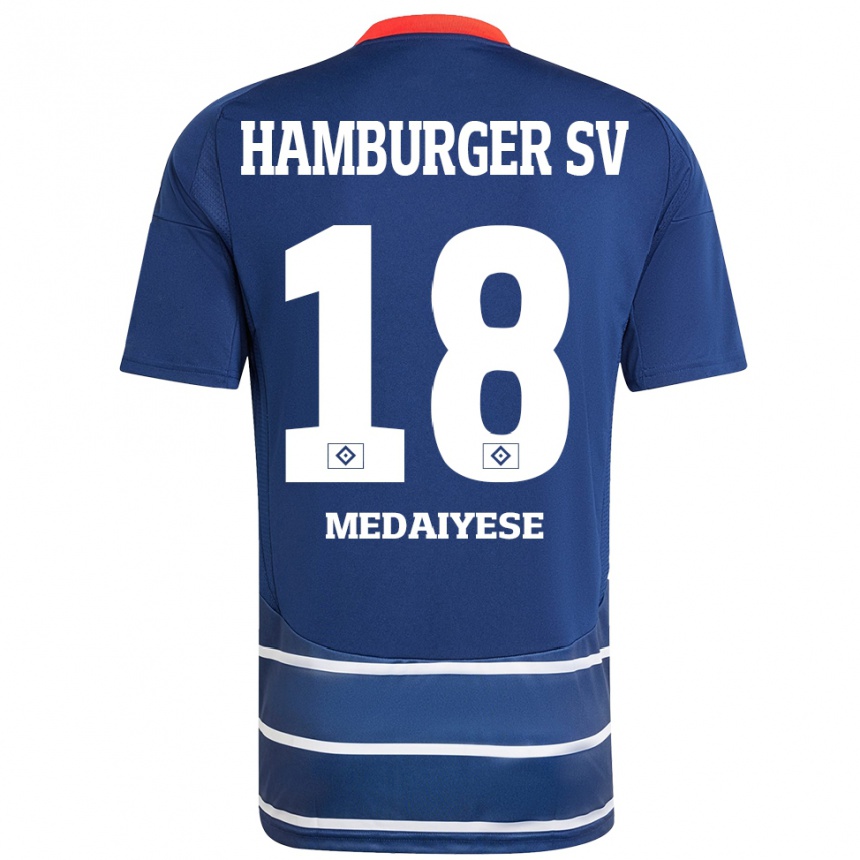 Vaikiškas Olamide Medaiyese #18 Tamsiai Mėlyna Išvykos Marškinėliai 2024/25 T-Shirt