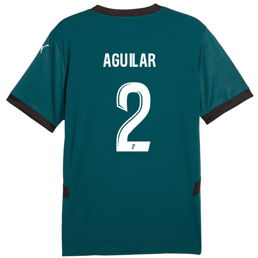 Vaikiškas Ruben Aguilar #2 Tamsiai Žalia Išvykos Marškinėliai 2024/25 T-Shirt