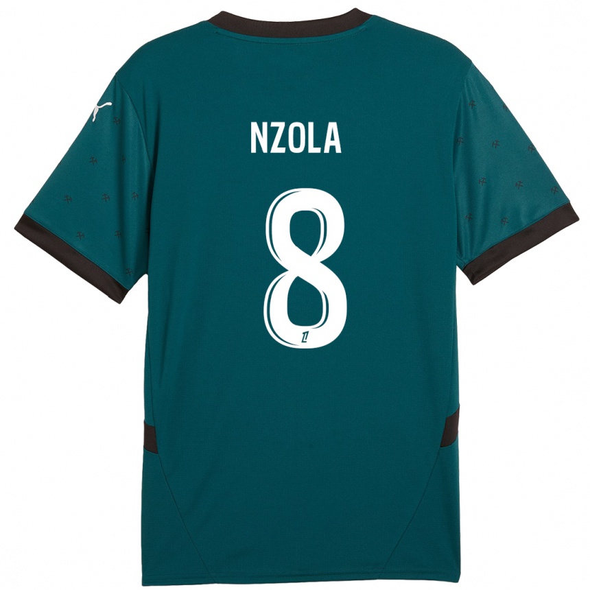 Vaikiškas M'bala Nzola #8 Tamsiai Žalia Išvykos Marškinėliai 2024/25 T-Shirt