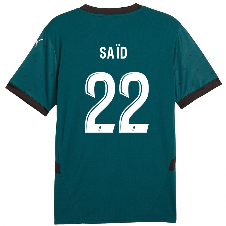 Vaikiškas Wesley Saïd #22 Tamsiai Žalia Išvykos Marškinėliai 2024/25 T-Shirt