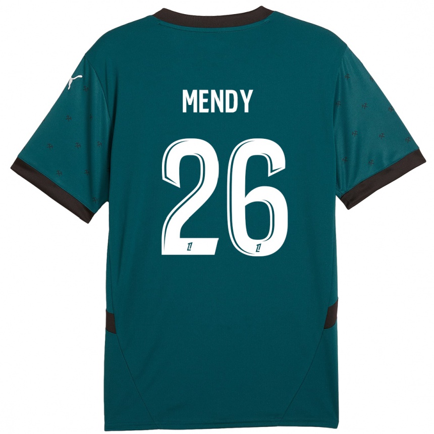 Vaikiškas Nampalys Mendy #26 Tamsiai Žalia Išvykos Marškinėliai 2024/25 T-Shirt